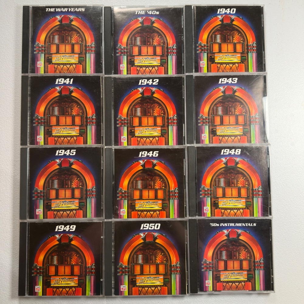 Time-Life Your Hit Parade CD Lot 12pc 1940s 1950s Big Band Pop Standards Music